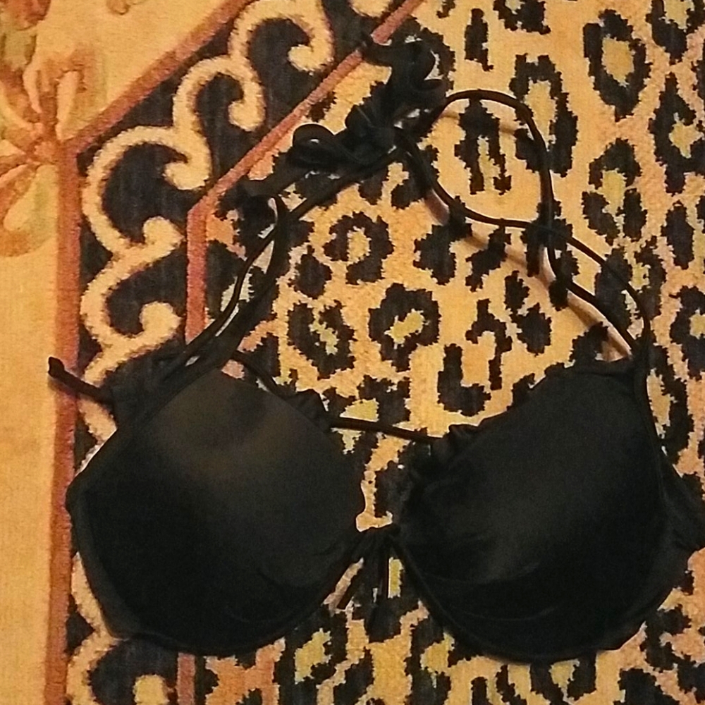 Black Victoria's Secret swim suit top 36d